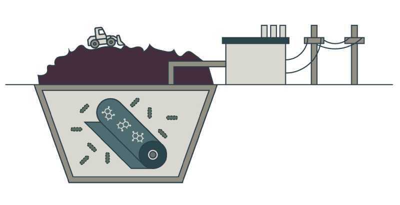 Biodegradation Starts in a Landfill